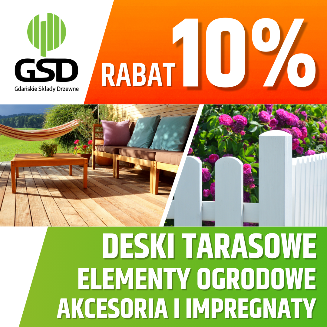 ZGARNIJ 10% RABATU NA SEZON OGRODOWY - tarasy i elementy architektury ogrodowej aż o 10% taniej!